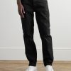 Slim-Fit Straight-Leg Logo-Embroidered Jeans - FR