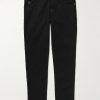 Slim-Fit Straight-Leg Logo-Embroidered Jeans