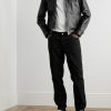 Slim-Fit Straight-Leg Logo-Embroidered Jeans - OU