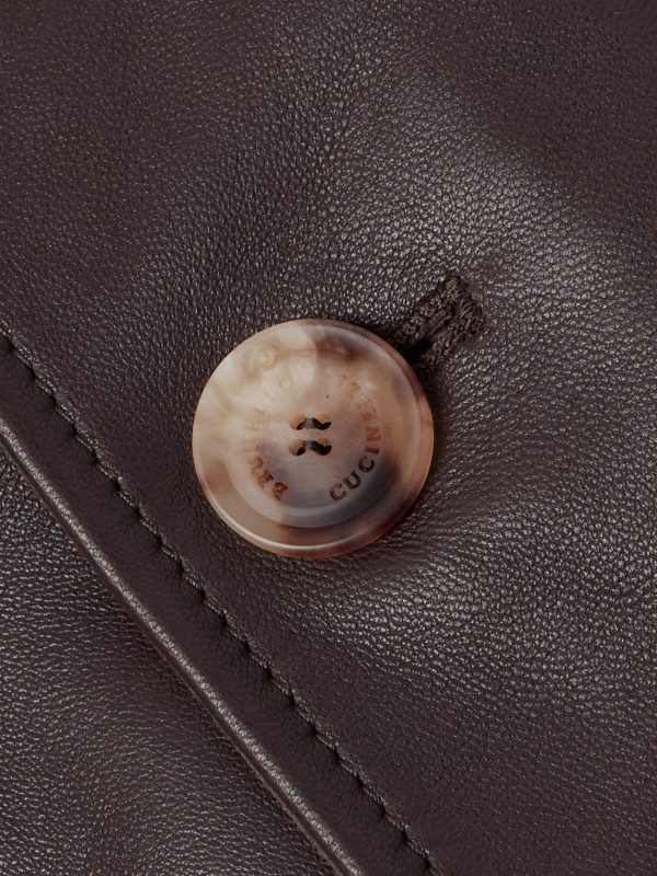 Belted Full-Grain Leather Jacket - E1