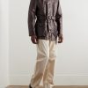 Belted Full-Grain Leather Jacket - OU