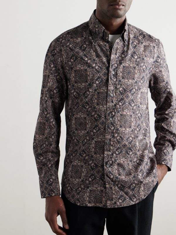 Paisley-Print Cotton Shirt - FR Paisley-Print Cotton Shirt - FR