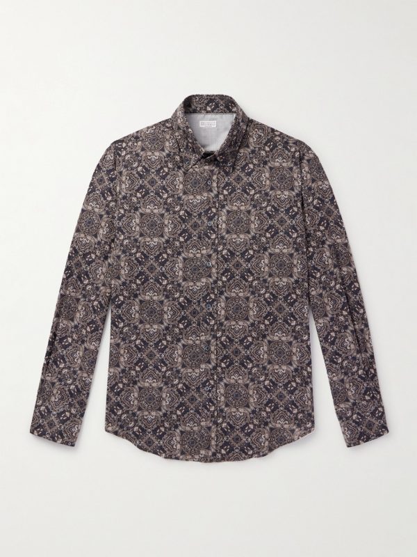 Paisley-Print Cotton Shirt Paisley-Print Cotton Shirt