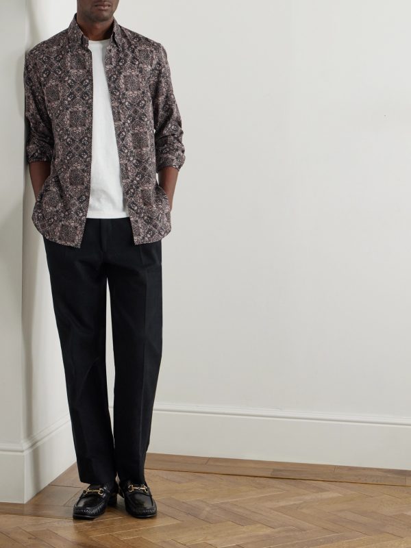 Paisley-Print Cotton Shirt - OU Paisley-Print Cotton Shirt - OU