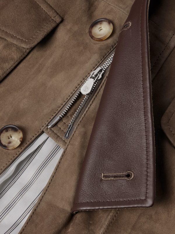 Belted Suede Field Jacket - E1 Belted Suede Field Jacket - E1