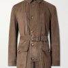 Belted Suede Field Jacket Belted Suede Field Jacket