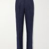 Slim-Fit Pleated Linen Suit Trousers Slim-Fit Pleated Linen Suit Trousers