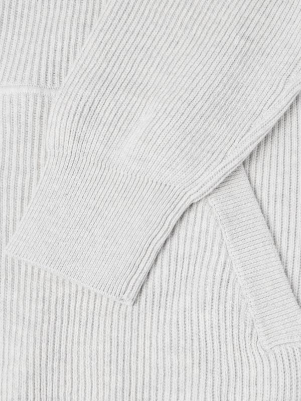 Logo-Embroidered Ribbed Cotton Zip-Up Hoodie - E1