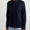 Cotton and Silk-Blend Henley T-Shirt - FR