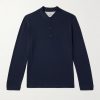 Cotton and Silk-Blend Henley T-Shirt