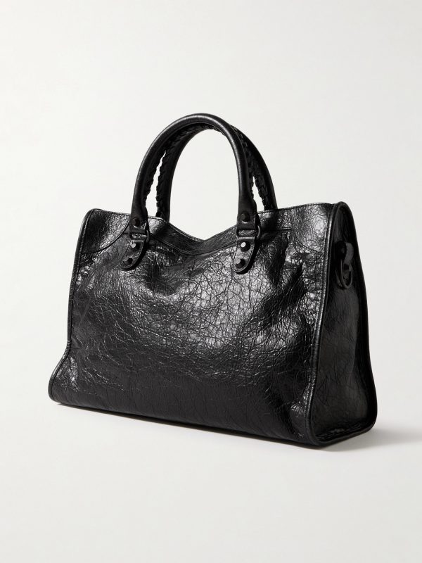 Le City Medium Arena Textured-Leather Tote Bag - BK