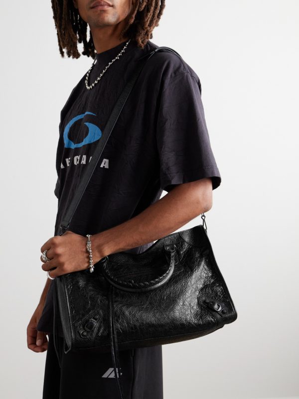 Le City Medium Arena Textured-Leather Tote Bag - E2