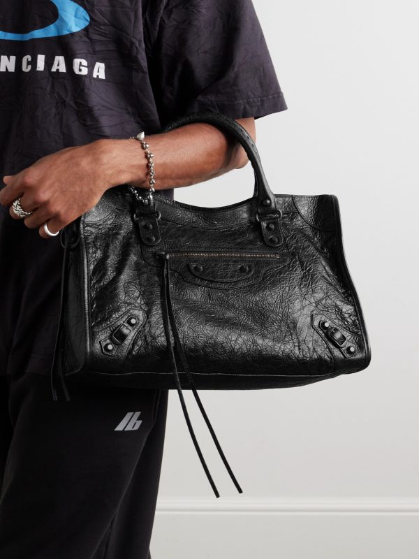 Le City Medium Arena Textured-Leather Tote Bag - OU