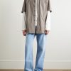 Logo-Appliquéd Checked Cotton-Poplin Shirt - OU Logo-Appliquéd Checked Cotton-Poplin Shirt - OU