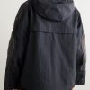 Ufo Striped Shell Hooded Jacket - BK