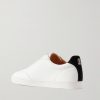 Coda di Rondine Suede-Trimmed Leather Sneakers - BK Coda di Rondine Suede-Trimmed Leather Sneakers - BK