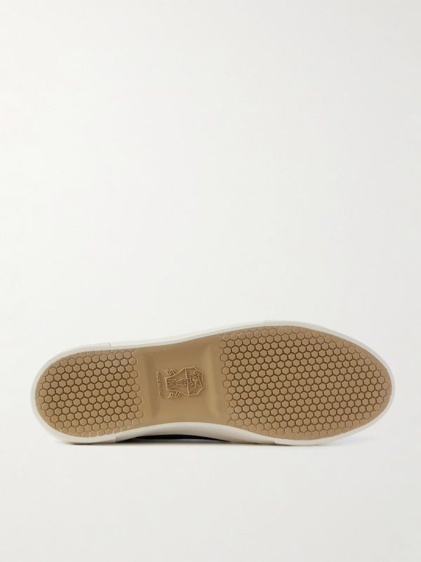 Coda di Rondine Suede-Trimmed Leather Sneakers - E1 Coda di Rondine Suede-Trimmed Leather Sneakers - E1
