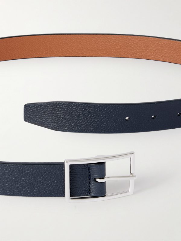 3cm Reversible Full-Grain Leather Belt - E1