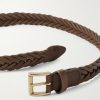 2.5cm Woven Leather Belt - E1