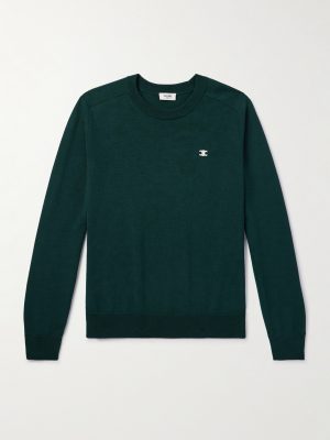 Triomphe Logo-Embroidered Wool Sweater Triomphe Logo-Embroidered Wool Sweater
