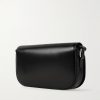 Triomphe Small Glossed-Leather Messenger Bag - BK