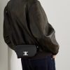 Triomphe Small Glossed-Leather Messenger Bag - OU