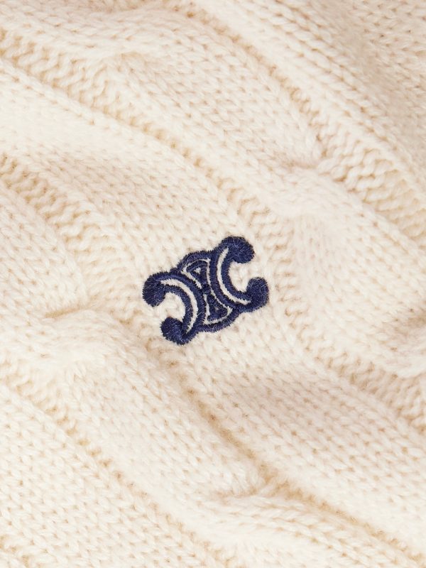 Slim-Fit Logo-Embroidered Cable-Knit Suede-Trimmed Cashmere Cardigan - E1 Slim-Fit Logo-Embroidered Cable-Knit Suede-Trimmed Cashmere Cardigan - E1