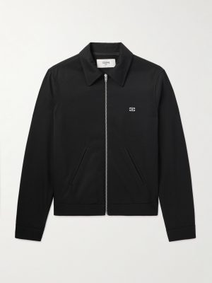 Triomphe Logo-Embroidered Wool-Blend Twill Jacket Triomphe Logo-Embroidered Wool-Blend Twill Jacket