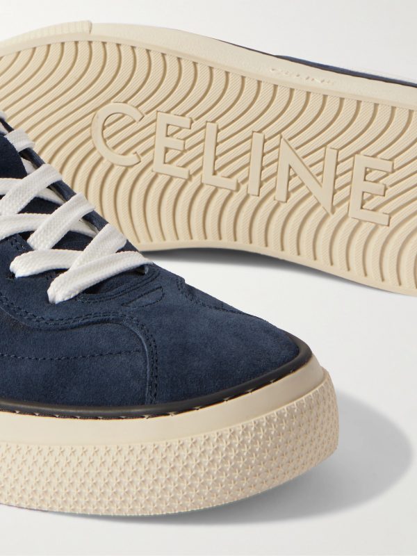 Leather-Trimmed Suede Sneakers - CU Leather-Trimmed Suede Sneakers - CU