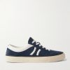 Leather-Trimmed Suede Sneakers Leather-Trimmed Suede Sneakers