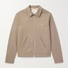 Triomphe Logo-Embroidered Wool-Blend Twill Jacket Triomphe Logo-Embroidered Wool-Blend Twill Jacket