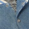 Teddy Logo-Appliquéd Leather-Trimmed Denim Bomber Jacket - CU Teddy Logo-Appliquéd Leather-Trimmed Denim Bomber Jacket - CU