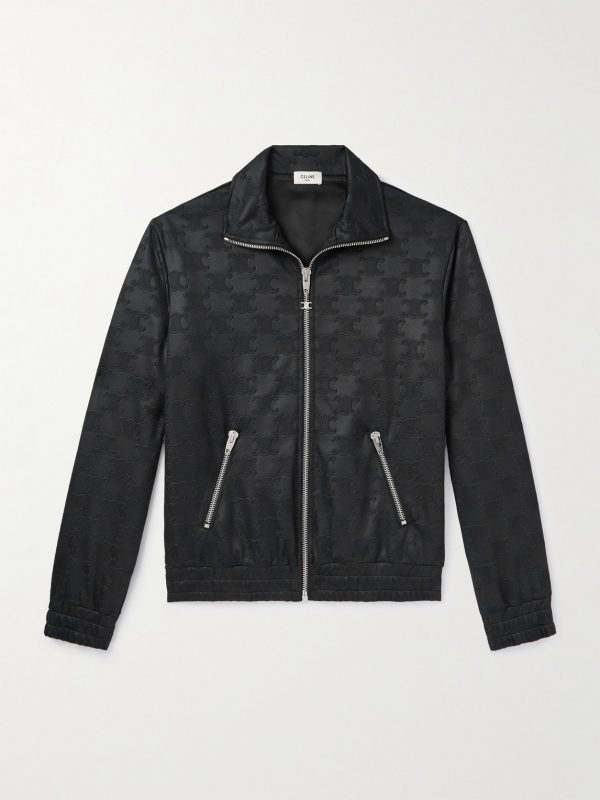 Logo-Jacquard Tech-Jersey Track Jacket Logo-Jacquard Tech-Jersey Track Jacket