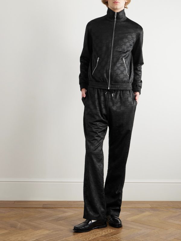 Logo-Jacquard Tech-Jersey Track Jacket - OU Logo-Jacquard Tech-Jersey Track Jacket - OU
