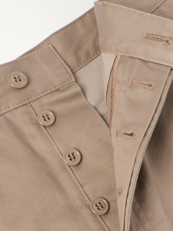 Straight-Leg Distressed Cotton-Twill Cargo Shorts - E1 Straight-Leg Distressed Cotton-Twill Cargo Shorts - E1