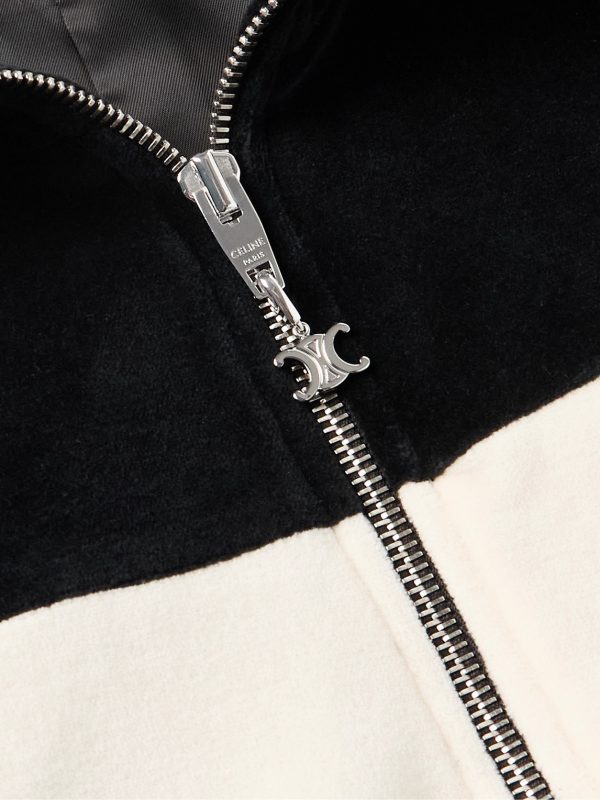 Logo-Embroidered Cotton-Blend Velour Track Jacket - CU Logo-Embroidered Cotton-Blend Velour Track Jacket - CU