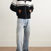 Logo-Embroidered Cotton-Blend Velour Track Jacket - OU Logo-Embroidered Cotton-Blend Velour Track Jacket - OU