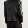 Panelled Leather Jacket - BK Panelled Leather Jacket - BK
