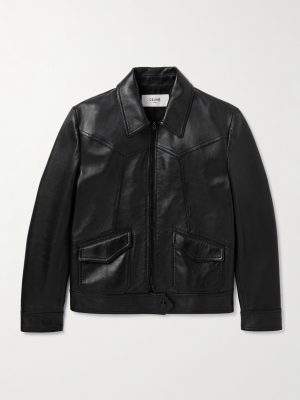 Panelled Leather Jacket Panelled Leather Jacket