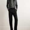 Panelled Leather Jacket - OU Panelled Leather Jacket - OU