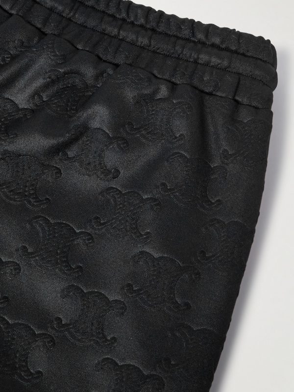 Straight-Leg Logo-Jacquard Tech-Jersey Track Pants - CU Straight-Leg Logo-Jacquard Tech-Jersey Track Pants - CU