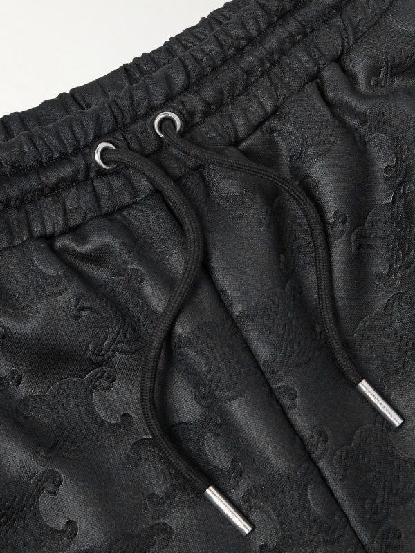 Straight-Leg Logo-Jacquard Tech-Jersey Track Pants - E1 Straight-Leg Logo-Jacquard Tech-Jersey Track Pants - E1