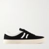 Logo-Print Leather-Trimmed Suede Sneakers Logo-Print Leather-Trimmed Suede Sneakers