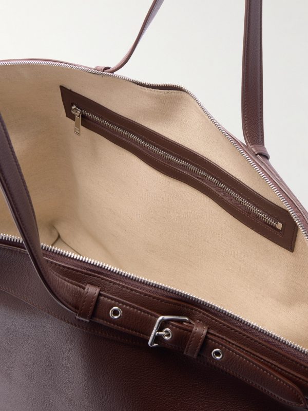 Full-Grain Leather Weekend Bag - E1