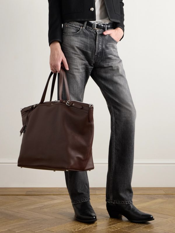 Full-Grain Leather Weekend Bag - OU