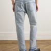 Wesley Straight-Leg Distressed Jeans - BK