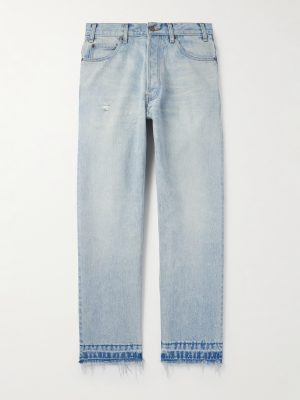 Wesley Straight-Leg Distressed Jeans