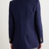 Camden Double-Breasted Gabardine Blazer - BK Camden Double-Breasted Gabardine Blazer - BK