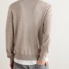 Triomphe Logo-Embroidered Wool Sweater - BK Triomphe Logo-Embroidered Wool Sweater - BK