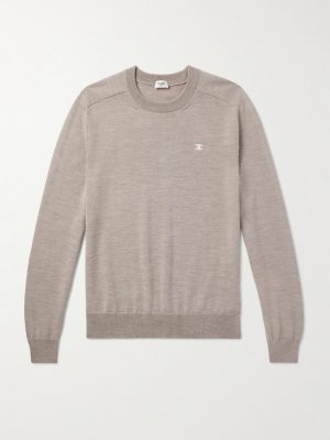 Triomphe Logo-Embroidered Wool Sweater Triomphe Logo-Embroidered Wool Sweater